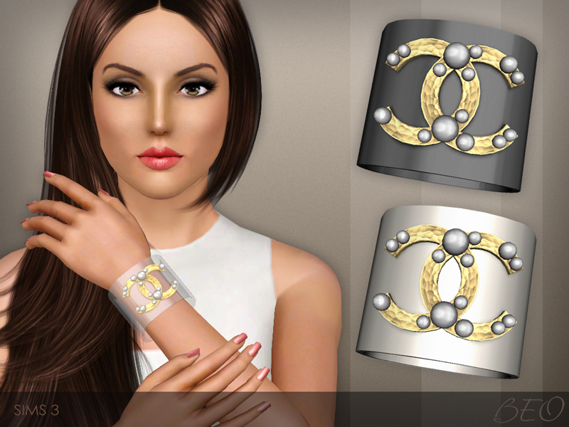 Chanel pearl bracelet for The Sims 3 by BEO